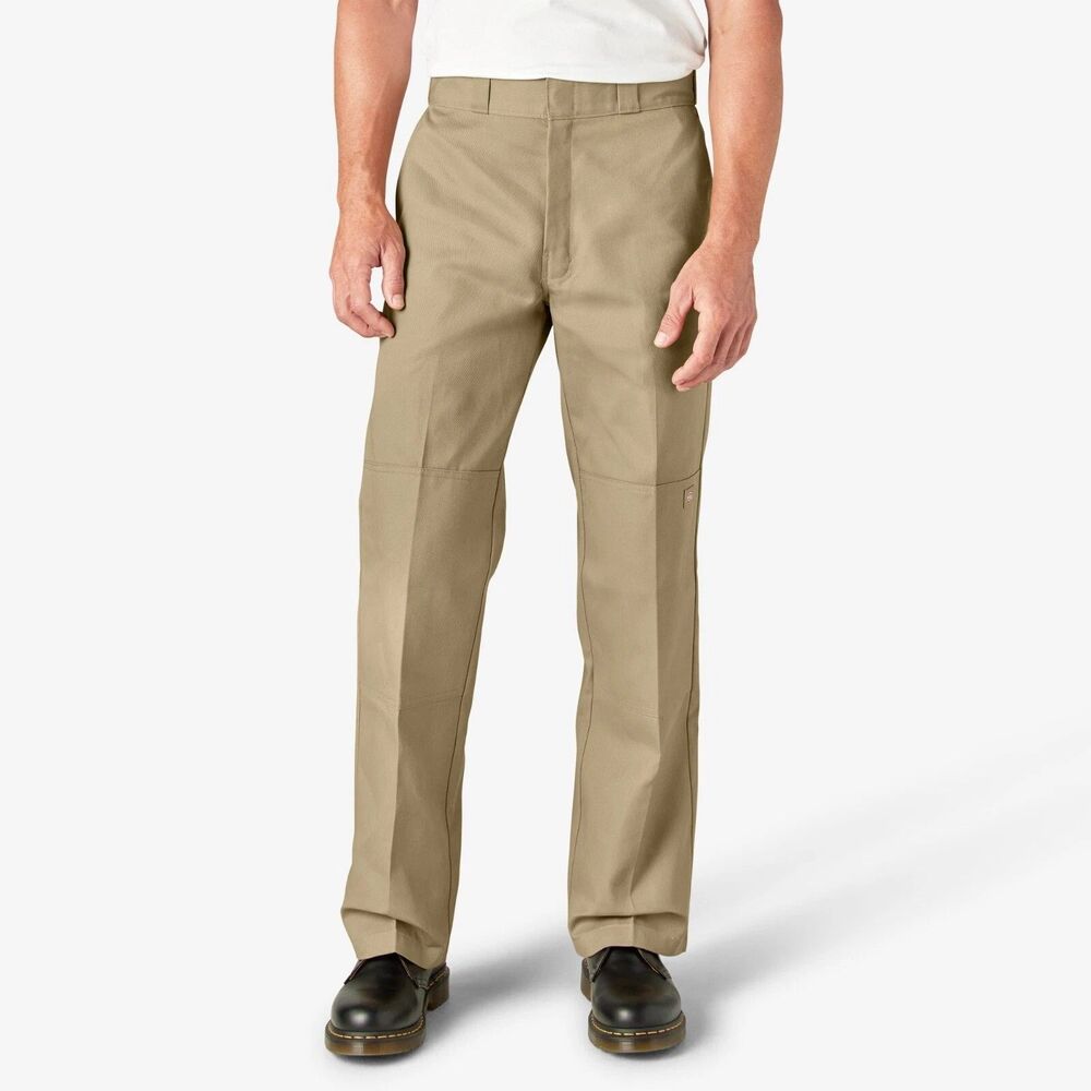 Dickies Loose Fit Double Knee Cell Phone Pocket Work Khaki  Pants 30 x 30 NWOT